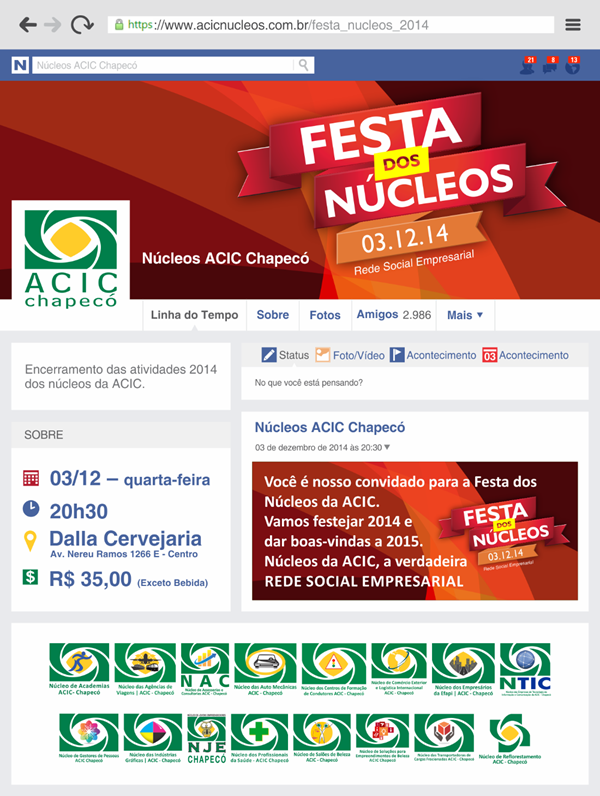 NTIC - Ncleo das Empresas de Tecnologia da Informao e Comunicao da ACIC Chapec -